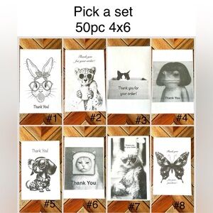 Thank You Sticker Bundle You Pick a Set 50